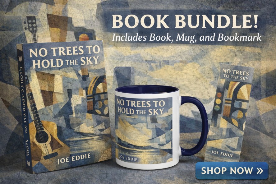 No Trees to Hold the Sky book bundle — book, mug, and bookmark