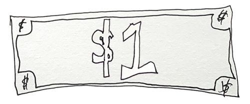 one dollar