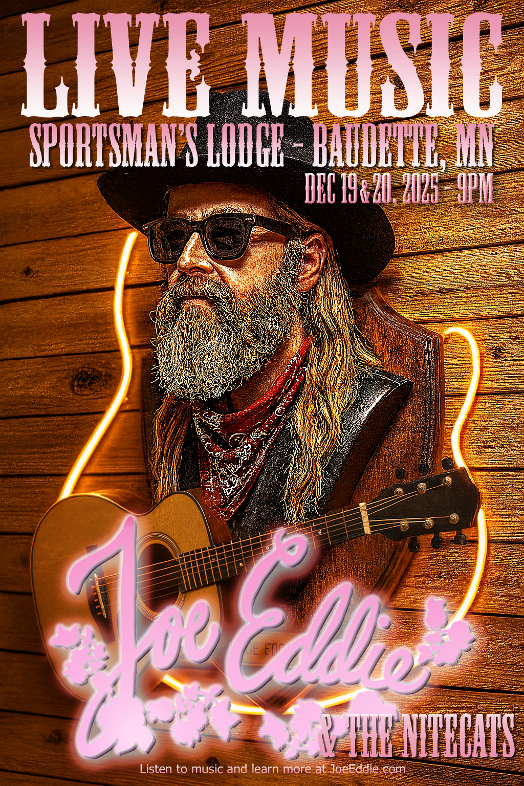 LIVE MUSIC Sportsman’s Lodge – Joe Eddie & The Nitecats
