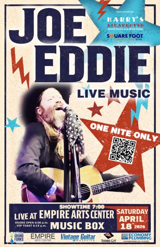Joe Eddie LIVE April 18 Empire Arts Center Music Box