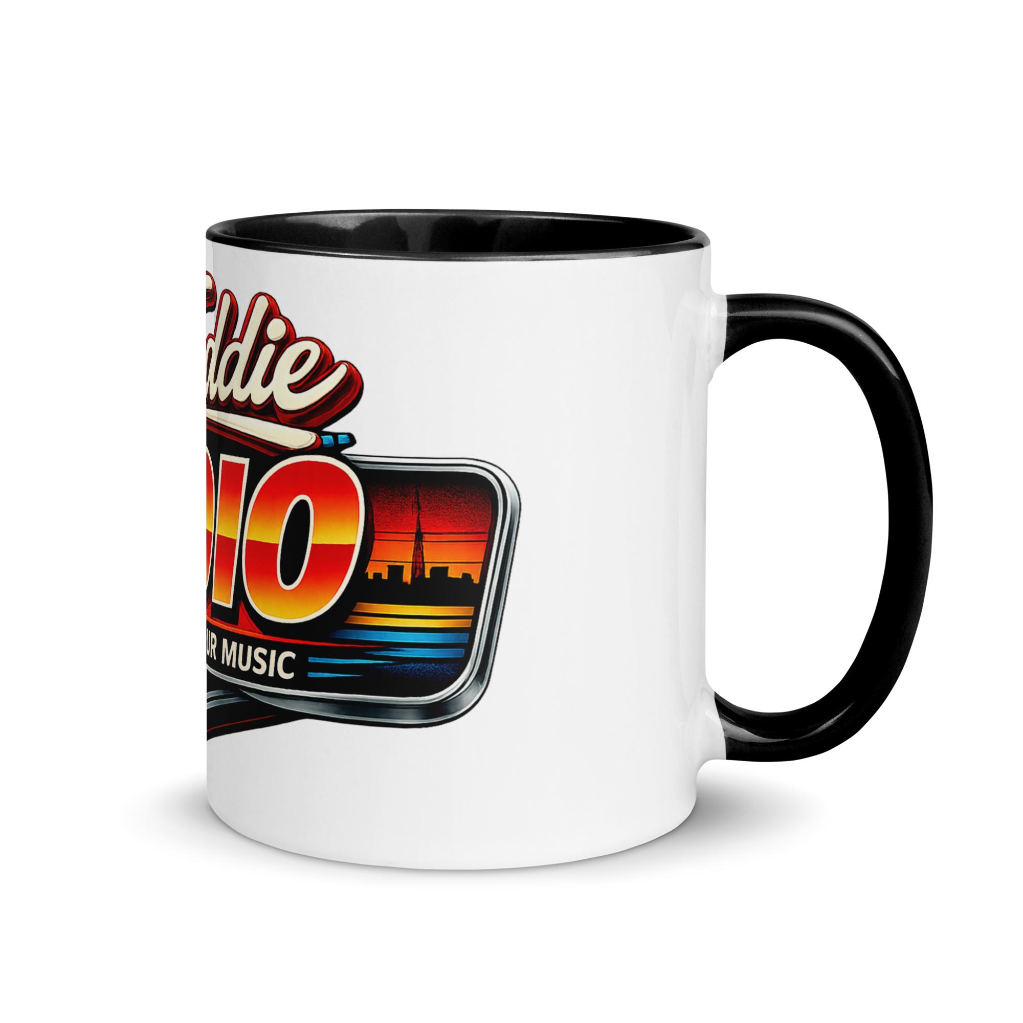 Joe Eddie Radio Mug with Color Inside - Image 2